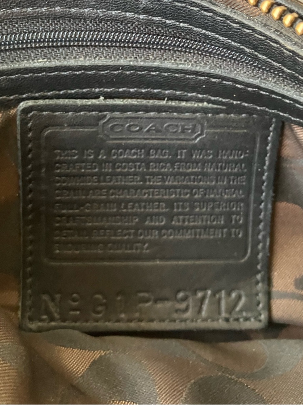 Vintage Y2K Coach Demi Baguette Purse in Black Leather - Picture 5 of 7